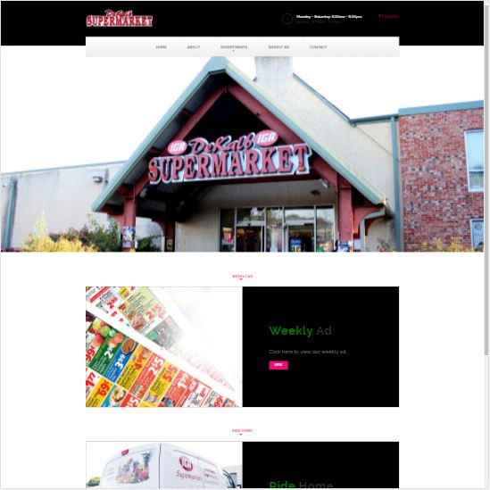 Dekalb Supermarket, a website made by the Philadelphia area web development company TAF JK Group Inc.
